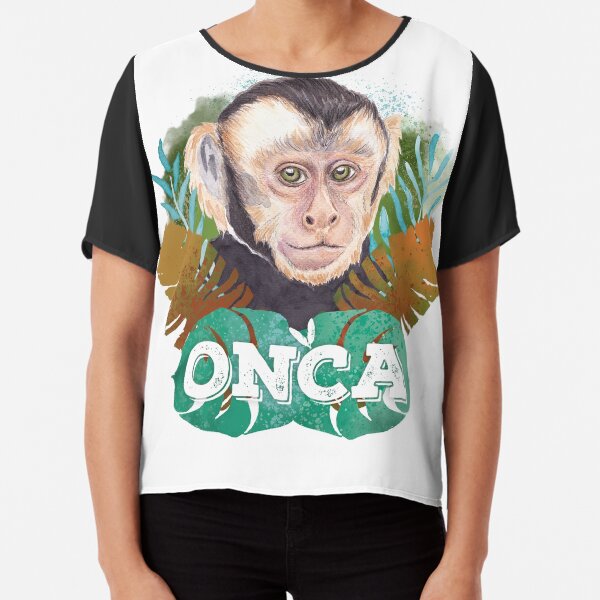Amuya the nasturtium monkey Chiffon Top
