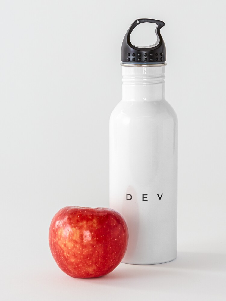 Alternate view of Dev (minimal) (Inverted) Water Bottle