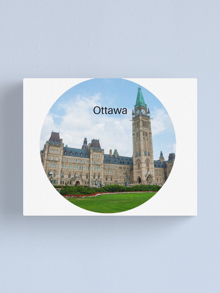"Ottawa World's most beautiful cities Time Zone " Canvas Print for Sale by Sifax Redbubble
