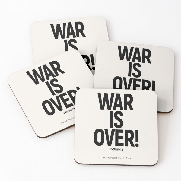 Item preview, WAR IS OVER! IF YOU WANT IT: (John & Yoko) in Original Black on Cream designed and sold by Day Chapman.