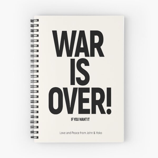 Item preview, WAR IS OVER! IF YOU WANT IT: (John & Yoko) in Original Black on Cream designed and sold by Day Chapman.