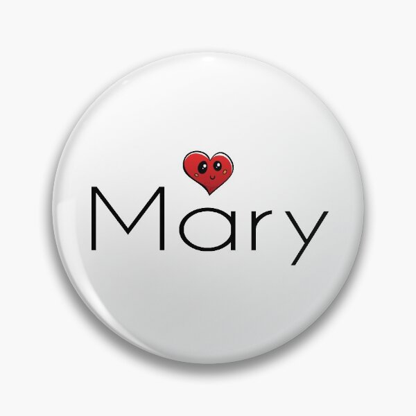 Artikelvorschau, Mary Cute Heart Mein Name ist Mary. entworfen und verkauft von ProjectX23.