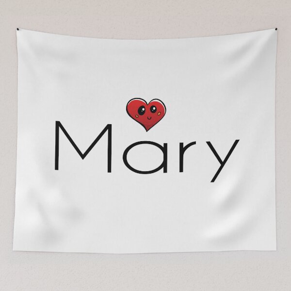 Artikelvorschau, Mary Cute Heart Mein Name ist Mary. entworfen und verkauft von ProjectX23.
