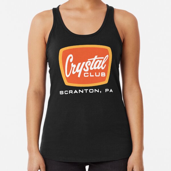 Crystal Club Soda - White Print Variant Racerback Tank Top