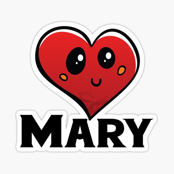 Mary Cute Star My Name Is Mary. | Sticker