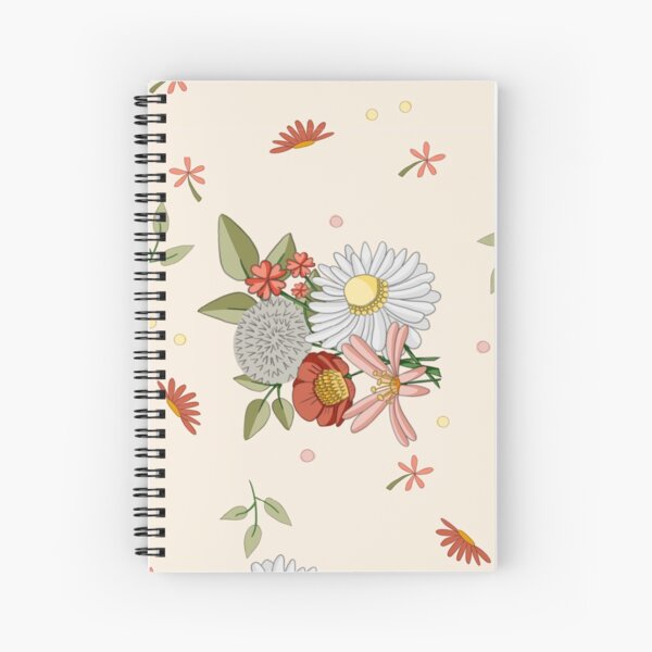 Flowery pattern Spiral Notebook