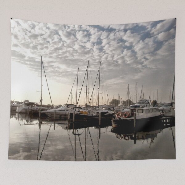 Item preview, Early Morning in a Marina designed and sold by hajarsdeco.