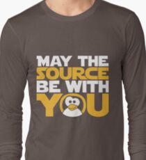May The Source Be With You - Tux Edition Long Sleeve T-Shirt