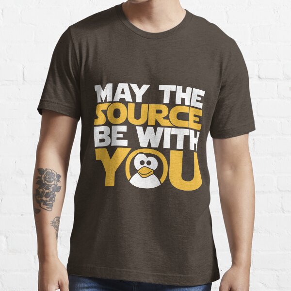 Que la fuente te acompañe - Edición Tux Camiseta esencial
