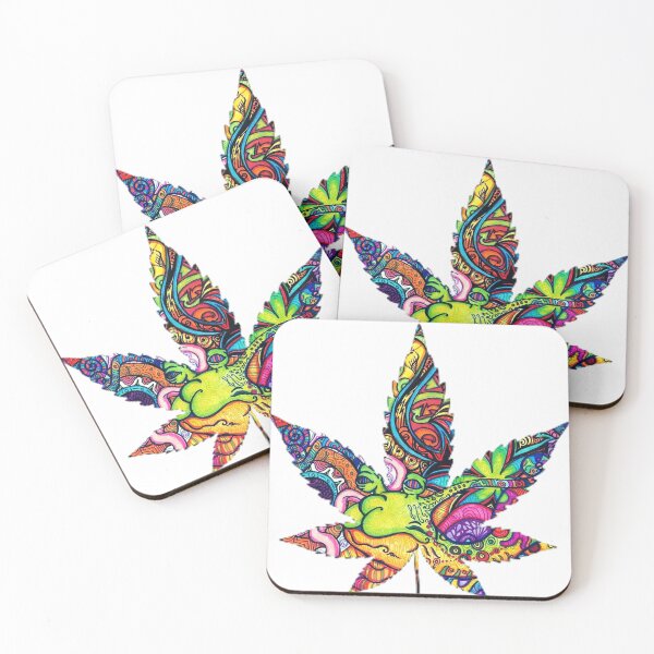 Item preview, Pot Leaf Design Trippy Weed Psychadelic Sticker designed and sold by rossandrews.