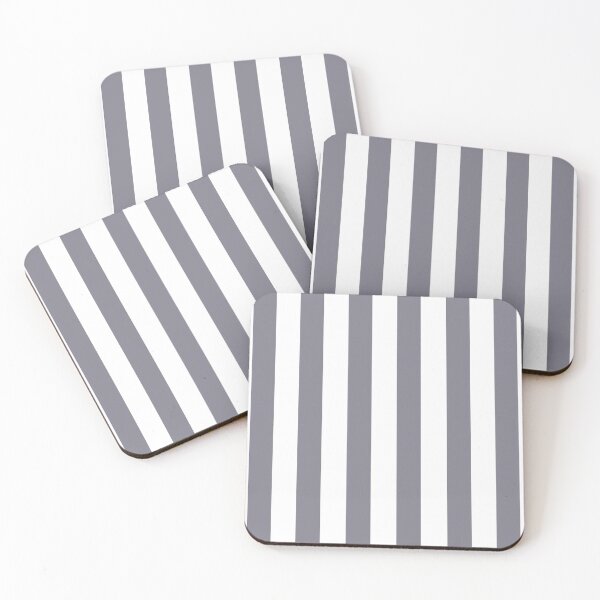 Item preview, Dusty Purple and White Thick Stripe Pattern designed and sold by SqueakyRicardo.