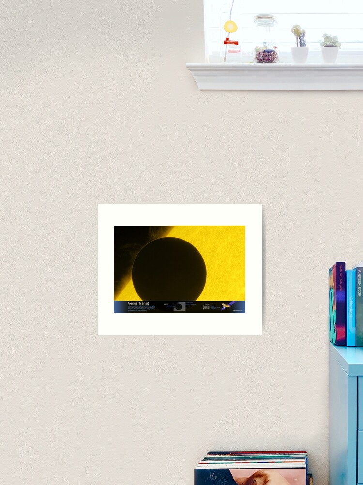 Thumbnail 2 of 3, Art Print, Venus Transit - with Annotated Legend designed and sold by OuterSpaceInfo.