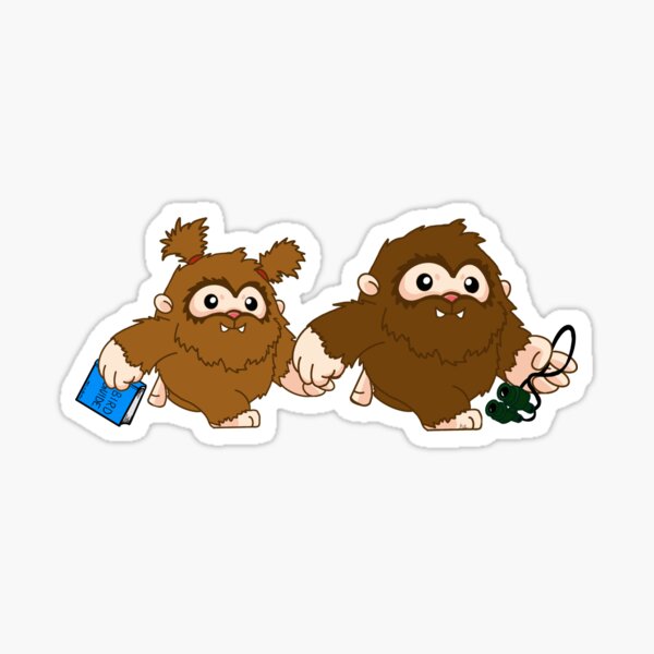 Sasquatch Couple Sticker