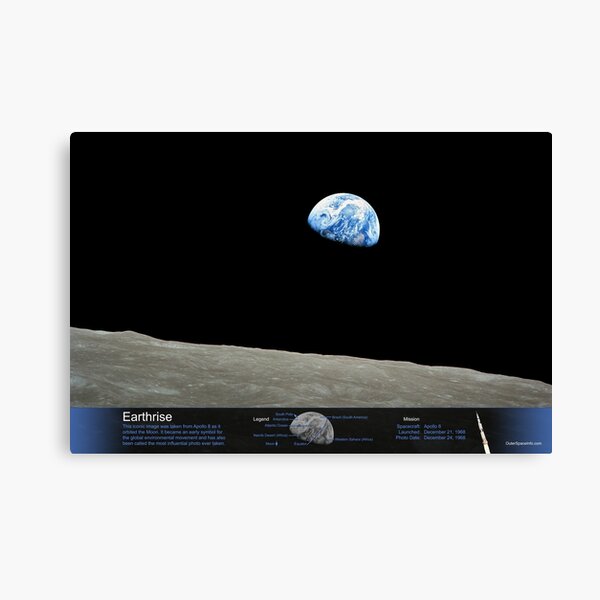 Earthrise Canvas Prints | Redbubble