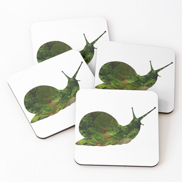 Item preview, Snail Silhouette Forest Landscape Cutout designed and sold by nickp1480.