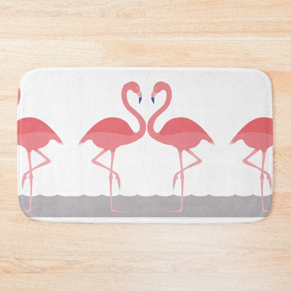 Item preview, TWO PINK FLAMINGO WADING designed and sold by Jean Gregory Evans.