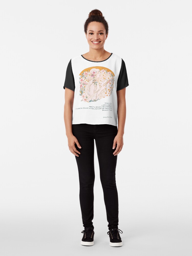 Alternate view of Book love Chiffon Top