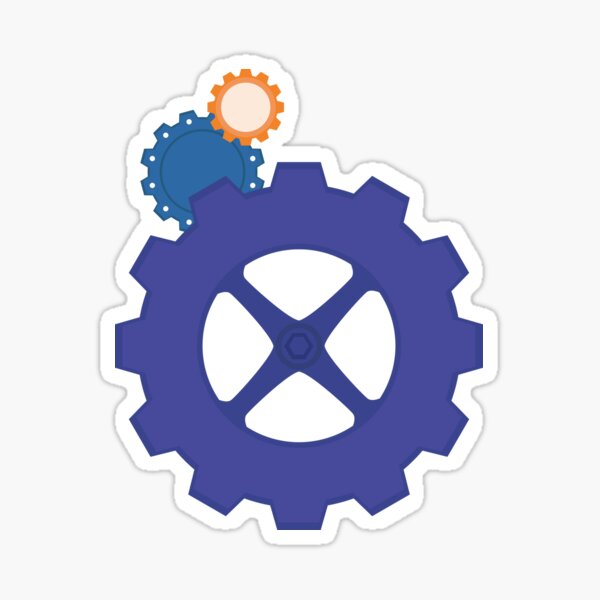 Cogs of Progress Sticker
