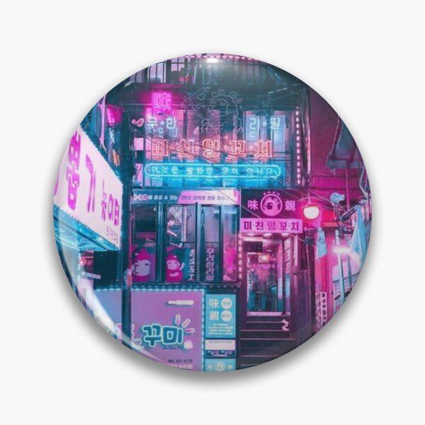 Item preview, Korean Cyber Punk Landscape designed and sold by gsqui.