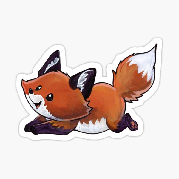 Baby Fox Stickers Redbubble - fox gryphon roblox
