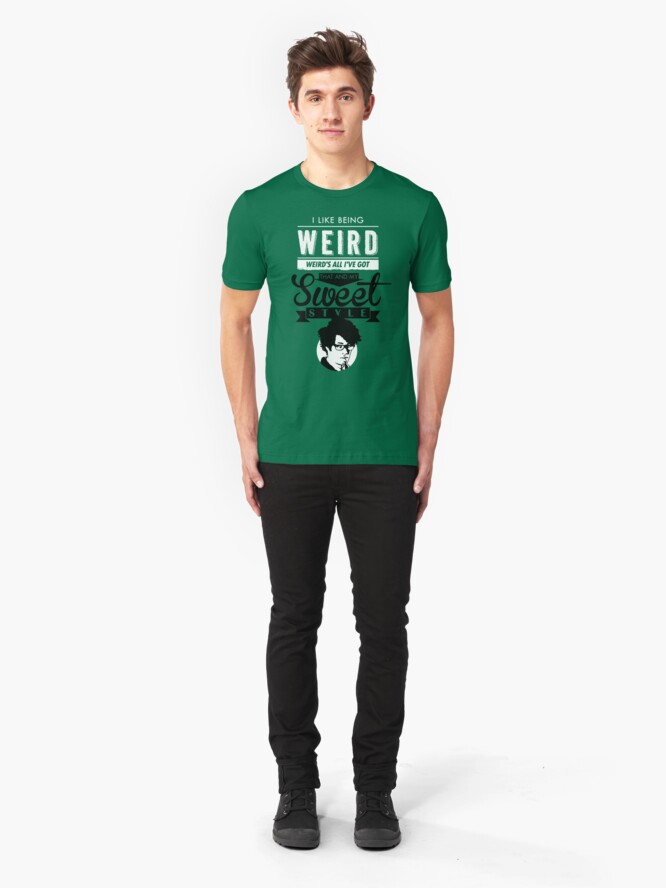 Alternate view of I like Being Weird Slim Fit T-Shirt
