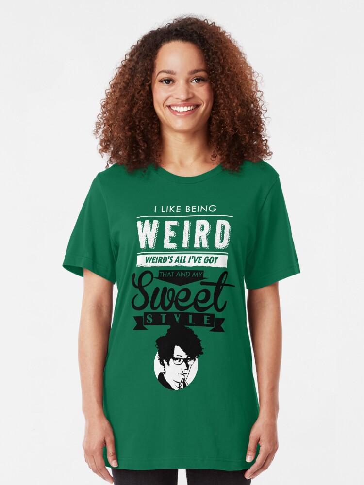 Alternate view of I like Being Weird Slim Fit T-Shirt