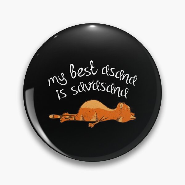 Item preview, My Best Asana Is Savasana Funny Yoga Inspirational Cat Silhouette Meditation Yoga Lovers Cool Gift  designed and sold by FunnySunny T-Shirts.