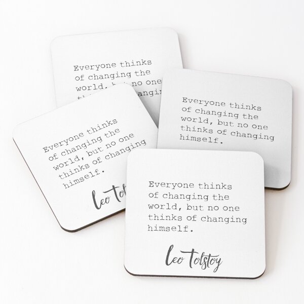 Item preview, Leo Tolstoy old quote designed and sold by Ariana Mila -  Awesome quotes.