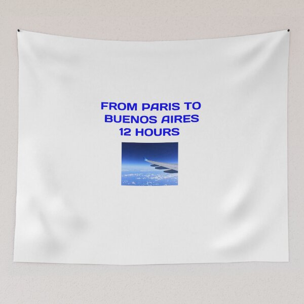 Item preview, T-shirt from Paris to Buenos Aires 10 hours designed and sold by Axel20.