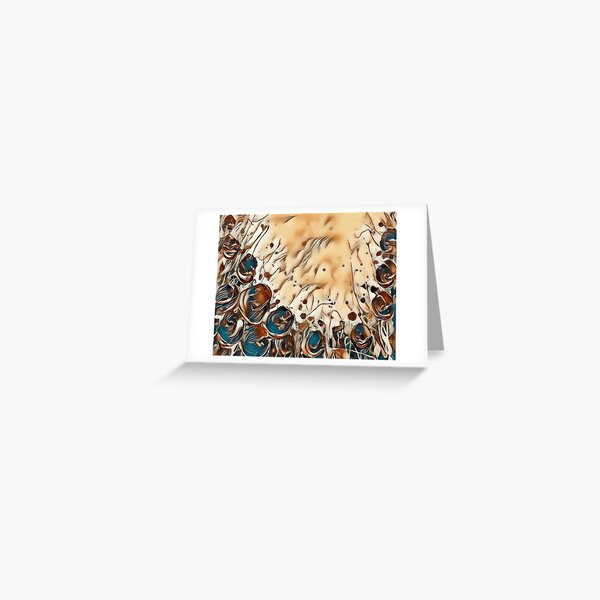 Poppy Garden 2 designed & created by (c) Janet Watson Art Greeting Card