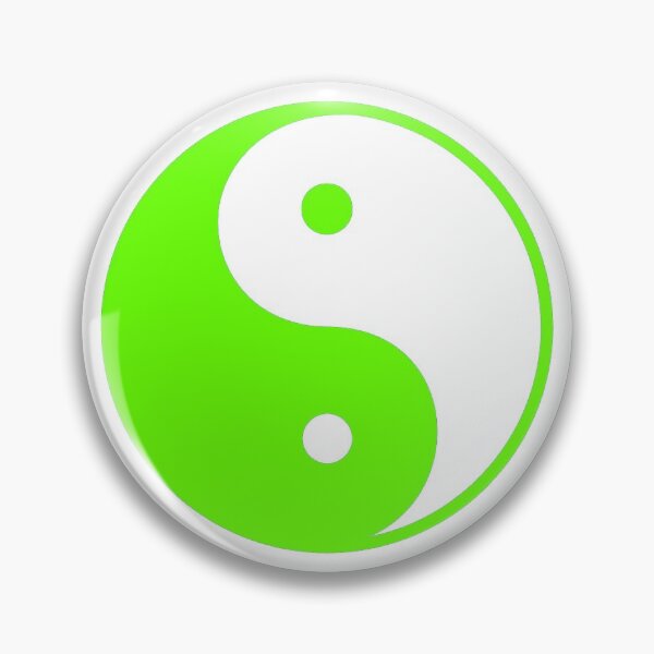 Item preview, Yin Yang - Neon Green and White designed and sold by RiplMedia.