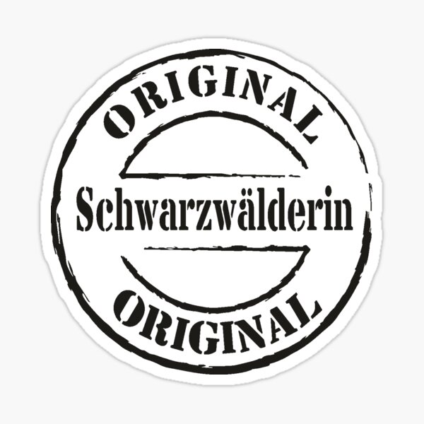 Ich bin eine Schwarzwälderin Sticker