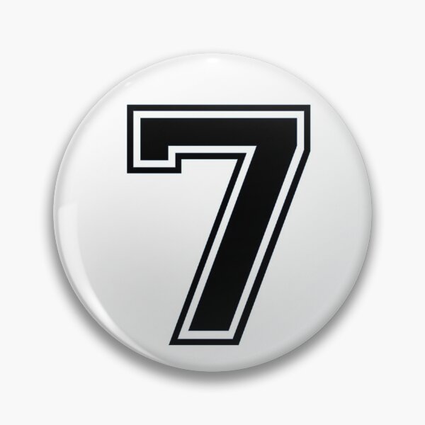 Item preview, Varsity Team Sports Uniform Number #7 - Black designed and sold by RiplMedia.