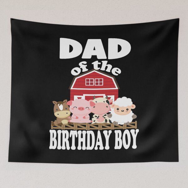 Item preview, Dad Of The Birthday Boy Farming Animals B-day Party design designed and sold by Grabitees.