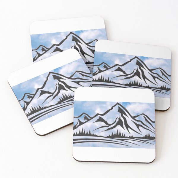Item preview, Mountains in the Clouds Design Sticker designed and sold by rossandrews.