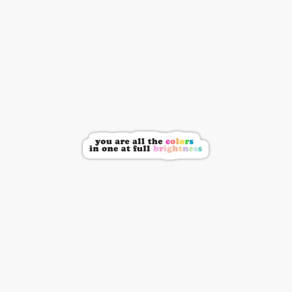 Item preview, all the bright places designed and sold by Sticker Shelf Co..