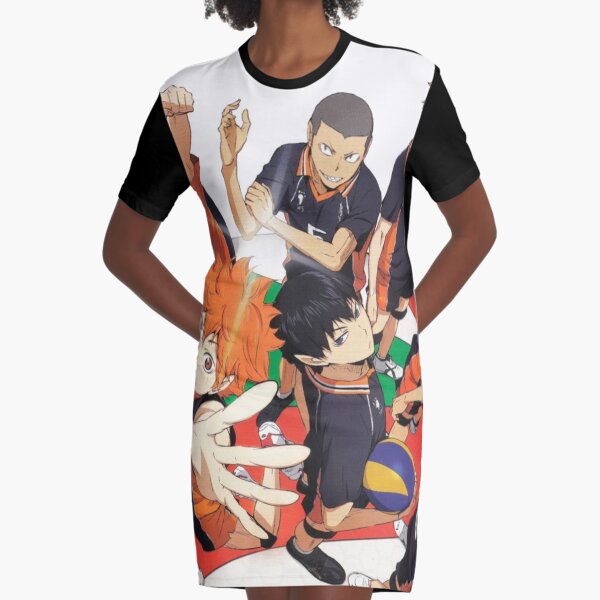 Karasuno Team Graphic T-Shirt Dress