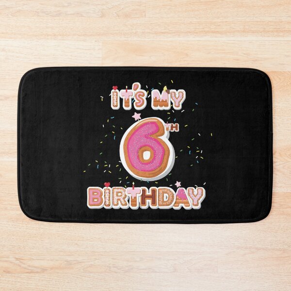 Item preview, It's My 6th Birthday Donut - 6 Years Old B-day Donut Girl design designed and sold by Grabitees.