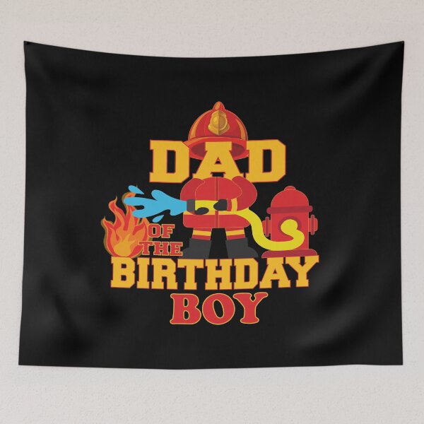 Item preview, Dad Of The Birthday Boy Firetruck Firefighter Party product designed and sold by Grabitees.