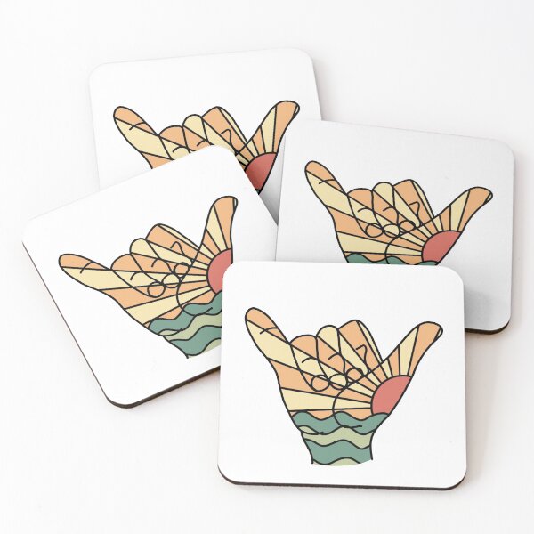 Item preview, Sunset Shaka Hand Outline designed and sold by laurhog.
