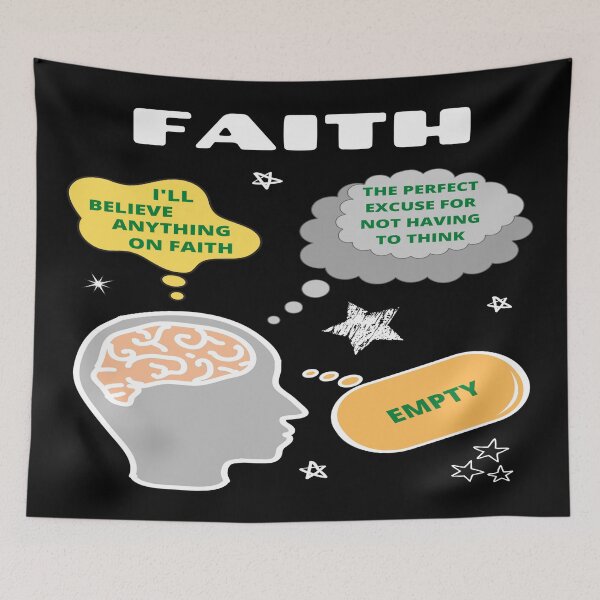 Item preview, Faith a perfect excuse, confused, evil, befuddled, hazy designed and sold by jayne0524.