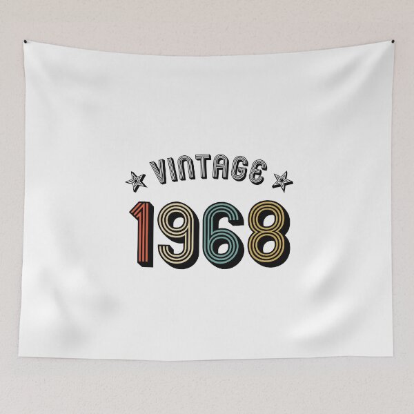 Item preview, 1968 vintage retro vintage year of birth birthday designed and sold by GeogDesigns.