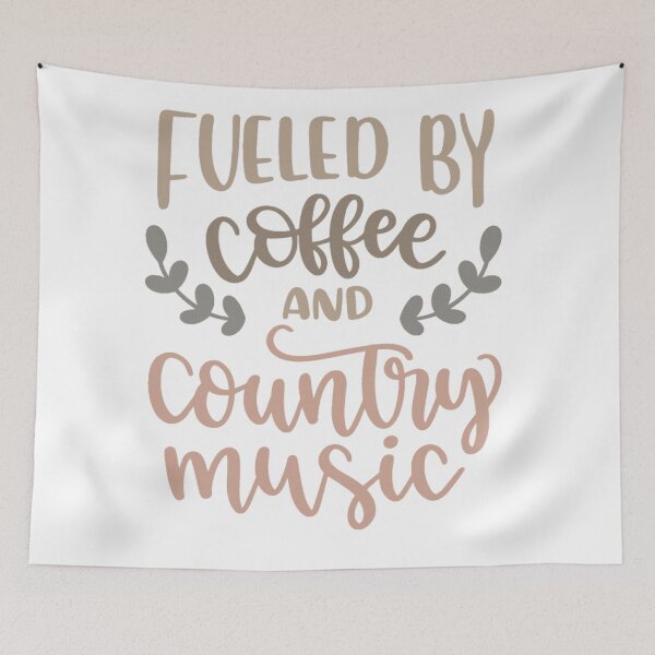 Item preview, Fueled by coffee and country music  designed and sold by 7Kdschmidt.