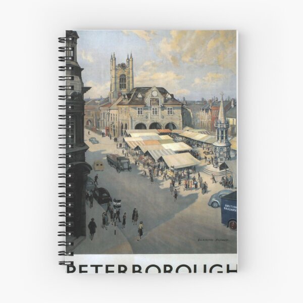 Item preview, Peterborough vintage travel poster designed and sold by stickart-marek.