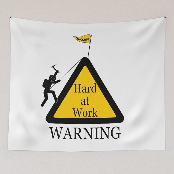 Item preview, Hard at Work WARNING designed and sold by jc007.