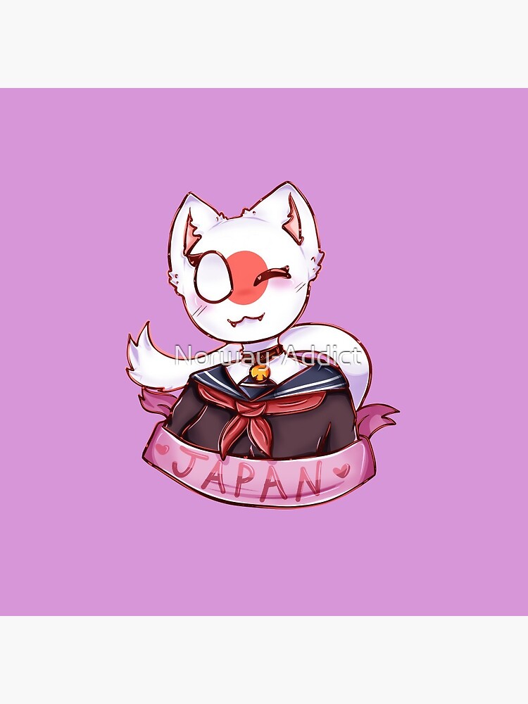 Neko Japan (CountryHumans) Pin for Sale by Norway-Addict