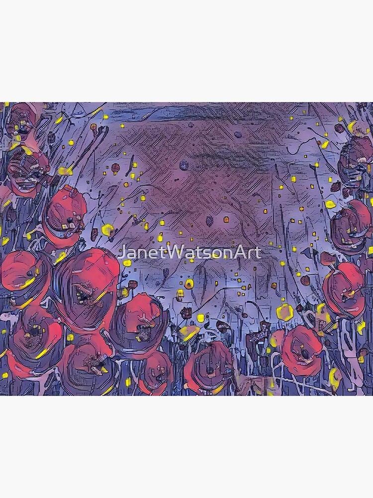 Poppy Garden 3 designed & created by (c) Janet Watson Art   by JanetWatsonArt