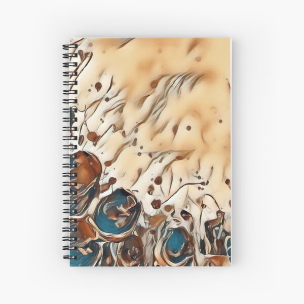 Poppy Garden 2 designed & created by (c) Janet Watson Art Spiral Notebook