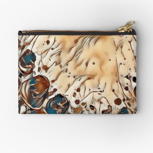 Poppy Garden 2 designed & created by (c) Janet Watson Art Zipper Pouch