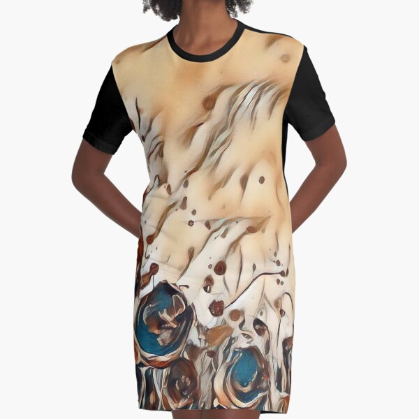 Poppy Garden 2 designed & created by (c) Janet Watson Art Graphic T-Shirt Dress